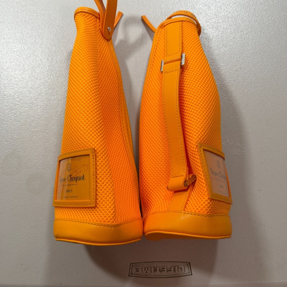 Veuve Clicquot Champagne Bottle Sleeve OS Orange Insulated Ice Jacket Lot of 2